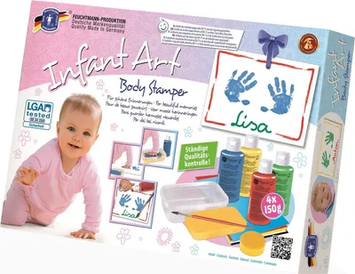 Image de Set d'empreintes Infant Art Body Stamper 4x150g