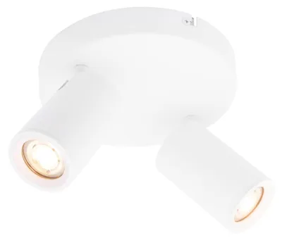Produktbild von Ledvion LED Deckenstrahler Weiss 2-Licht Quadrat GU10 ohne Leuchtmittel