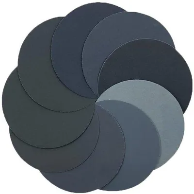 Imagen del producto de Papel de lija orbital de 125 mm - Grano fino - Ideal para madera y metal - Para lijadoras orbitales