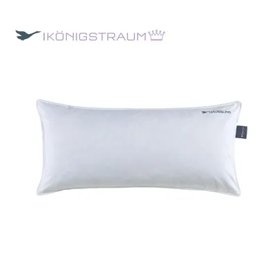 Produktbild von Häussling Königstraum 3-Kammer Federn- und Daunenkissen 40x80 cm | Kopfkissen, Kissen, Deutsche Manufaktur, auch für Allergiker geeignet, Bezug 100% Baumwolle