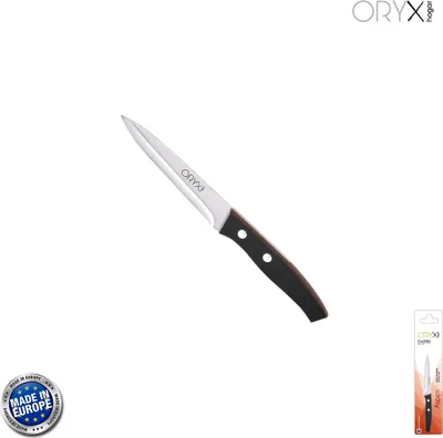 Image de Aspen couteau de cuisine, lame en acier inoxydable, 12 cm. Noir