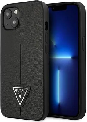 Produktbild von Guess Guhcp13Spsatlk Iphone 13 Mini 5,4 Czarny/Schwarz Hardcase Saffianotriangle Logo