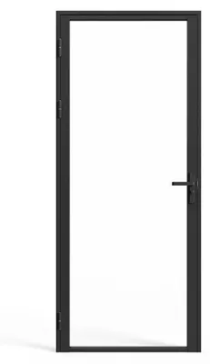 Produktbild von Doppelfalttüren aus Aluminium und gehärtetem Glas - H 204 x B 83 cm - LOXTON