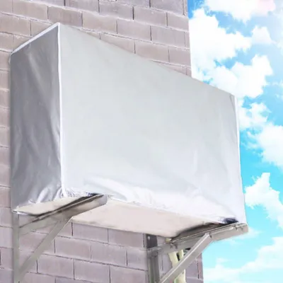 Productafbeelding van Beschermhoes voor airconditioners - 86 x 32 x 56 cm - Universele afdekking - Stofdicht en waterdicht - Beschermhoes voor de buitenunit van airconditioners
