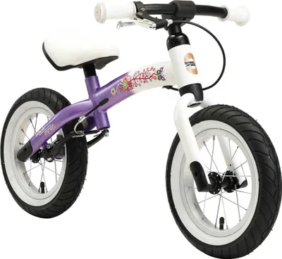 Produktbild von BIKESTAR Mitwachsendes Kinder Laufrad ab 3 - 4 Jahre | 12 Zoll Sport Lauflernrad | Lila Weiß