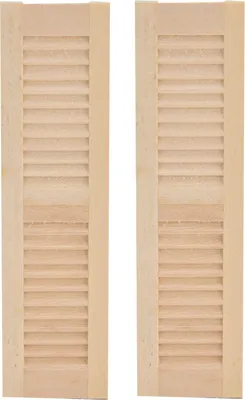Image de 2 stores en bois pour maison de poupées à l'échelle 1:12 – décorations miniatures pour fenêtres, non peintes / accessoires