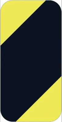 Produktbild von Stellplatzmarker WT-5210, I-Stück, Polyester, Gelb/Schwarz, 50x100 mm, 25 St./VE