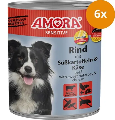 Immagine prodotto di AMORA Dog Sensitive Manzo e Patate Dolci - 800 g