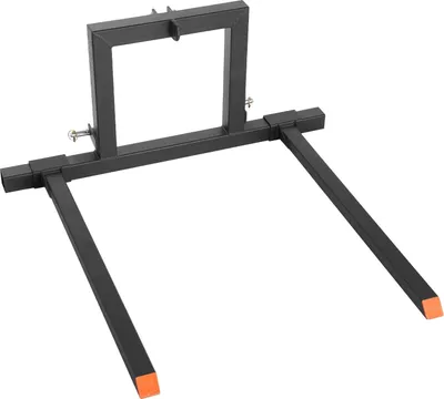 Produktbild von Palettengabel - 3-Punkt-Gabelträger Für Traktoren Kat. 1 - Tragkraft 680 kg - Gesamtlänge 128 cm - Verstellbarer Gabelabstand 73,5–117 cm - Schnellkupplung - Zum Anklemmen