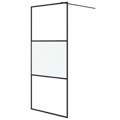 Obrázok produktu pre vidaXL Sprchová zástena pre sprchovací kút čierna 90x195cm polomatná ESG