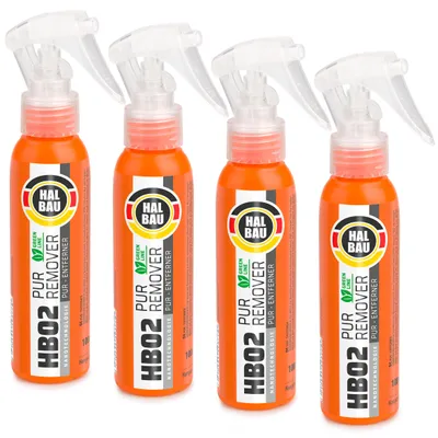 Obrázok produktu pre Čistiaca pena na vytvrdnutý polyuretán 100ml PUR REMOVER 4 ks. HALBAU HB02