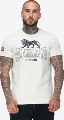 Obrázok produktu pre Pánske tričko regular fit HAZELHURST Beige/Black L Lonsdale