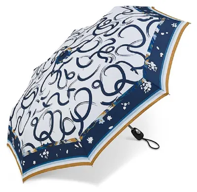 Produktbild von Happy Rain Pierre Cardin Easymatic Light Foulard Auf-Zu Automatik Taschenschirm white