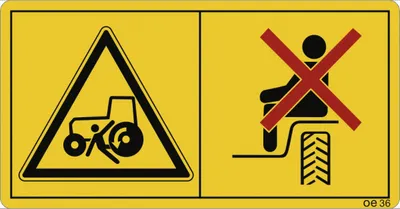 Produktbild von Dreifke® Aufkleber - Das Mitfahren von Personen ist nur .., Folie, 68x35 mm, ...