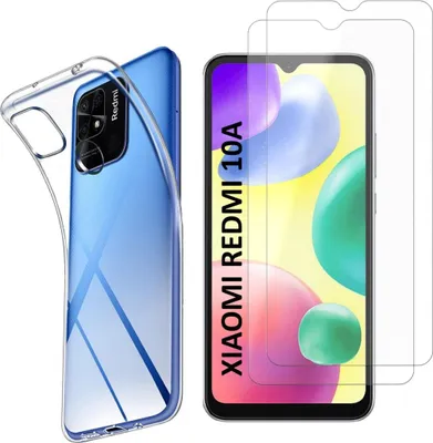 Immagine prodotto di Custodia per Xiaomi REDMI 10A con 2 protezioni in vetro temperato Phonillico®