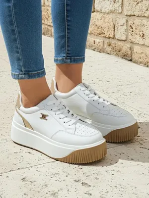 Obrázek produktu pro Dámské tenisky Arianna Bianco na platformě z ekologické kůže 5 cm, velikost 40