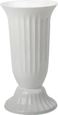 Produktbild von Außen Vase Garten Grab rund robuster Kunststoff mit abnehmbarem Stand Fuß