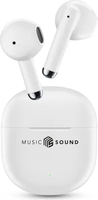 Produktbild von Music Sound Breeze, True Wireless Stereo (TWS), Anrufe/Musik, 64 g, Kopfhörer, Weiß