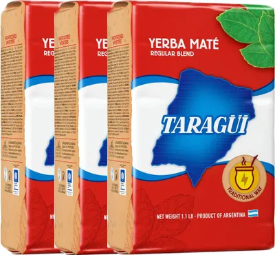 Produktbild von Taragui - Mate Tee aus Argentinien Yerba Mate 3x1000g