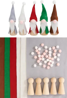 Produktbild von VBS Bastelset "Figuren-Wichtel", 5 Stück