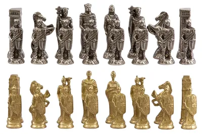 Zdjęcie produktu dla Zestaw figur szachowych "Rzymianie kontra barbarzyńcy"