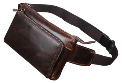 Produktbild von Vintage Leder Hüfttasche für Aktive Outdoor-Aktivitäten