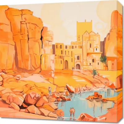 Obrázok produktu pre Obraz 60x60cm Ruiny pod slnkom