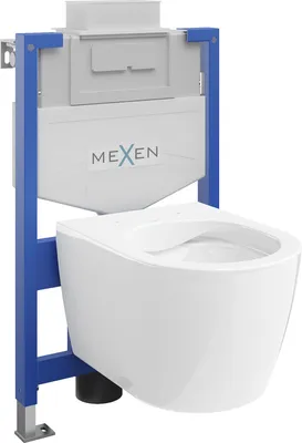 Zdjęcie produktu dla Mexen zestaw podtynkowy WC stelaż Fenix XS-U z miską WC Carmen, biały - 6853388XX00