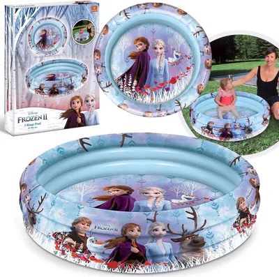 Produktbild von DISNEY Frozen AUFBLASBARES Gartenbecken, rundes Kinderbecken BESTWAY 100 cm
