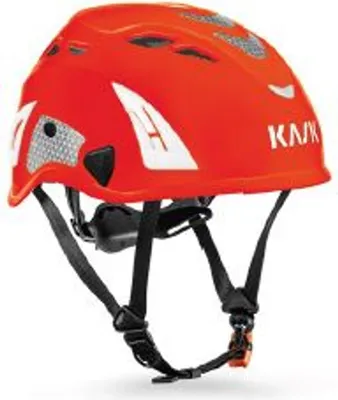 Immagine prodotto di Casco di sicurezza KASK Superplasma HI VIZ - casco di sicurezza, rotante, strisce riflettenti, EN 397 colore: rosso