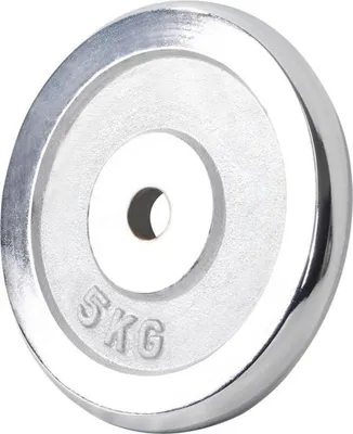 Obrázok produktu pre Gorilla Sports Záťažový kotúč, chrómovaný, 5 kg