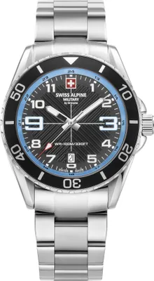 Produktbild von Swiss Alpine Military Herren Uhr Analog Quarz 7029.1131SAM Edelstahl