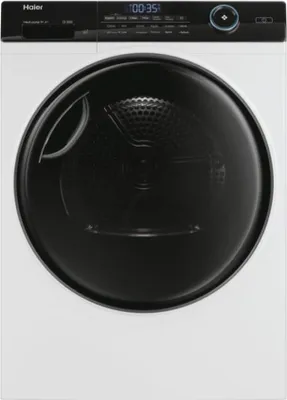Produktbild von Haier I-Pro Series 5 HD90-A3959, Freistehend, Frontlader, Wärmepumpe, Weiß, Drehregler, Rechts