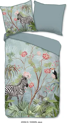 Immagine prodotto di Descanso maco satin biancheria da letto 200 X 200 cm + 2 x 80 X 80 cm Yasmin blu