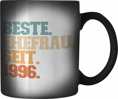 Produktbild von Trendation - Beste Ehefrau Seit 1996 Geschenk Jahrestag (Schwarz)