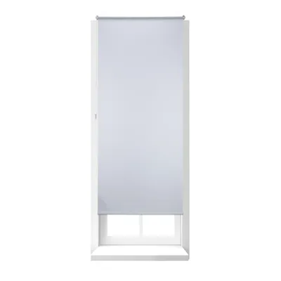 Image de 2 stores occultants thermiques, protection contre la chaleur, stores à enrouleur latéraux, fixation par pinces sans perçage, 90 x 210 cm, tissu 86 cm, blanc