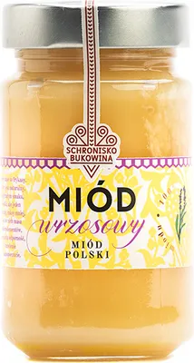 Zdjęcie produktu dla Miód wrzosowy 240ml/315g - Schronisko Bukowina