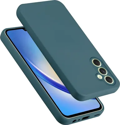 Produktbild von Cadorabo Hülle für Samsung Galaxy A34 5G Hülle Silikon Handyhülle Case aus flüssigem Silikon, Kratzfeste und stoßfeste Schutzhülle für Samsung Galaxy A34 5G