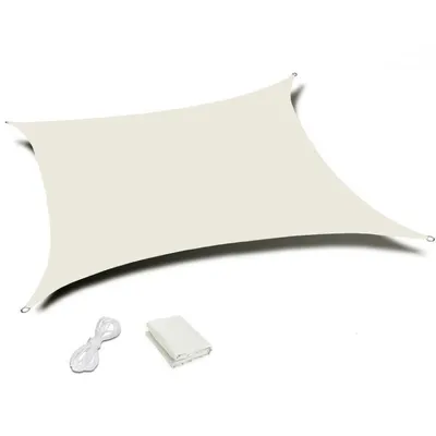 Image de Voile d'ombrage rectangulaire imperméable 2x3m ModernHome - beige