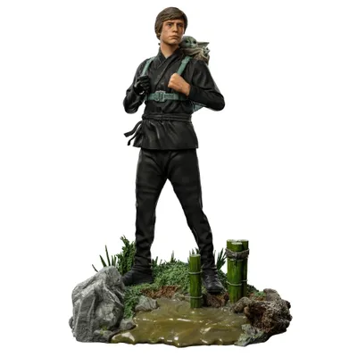 Obrázok produktu pre Iron Studios THE BOOK OF BOBA FETT - Luke Skywalker and Grogu tréningová socha 1/10