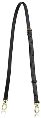Produktbild von Omgoods – Verstellbare Handtasche aus echtem Leder mit langem Schulterriemen, in Schwarz