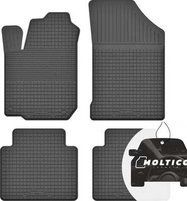 Immagine prodotto di Tappetini in gomma con bordo Tappetini per auto Tappetini in gomma per auto Tappetini per auto dal montaggio preciso Set di 4 pezzi - adatto per Hyundai i40 2011-2019