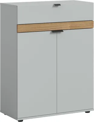 Produktbild von Naro Schuhschrank 2 Türen, 1 Schublade grau.