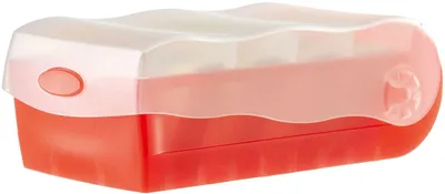 Produktbild von Karteibox Croco A8 quer Lernkartei mit 100 Karten transluzent-rot Packung mit 5 Stück