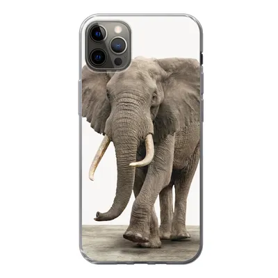 Produktbild von MuchoWow® Handyhülle Schutzhülle Hülle für iPhone 13 Pro Max Elefant - Kinder - Tiere - Mädchen Silikon Softcase Handy Hülle - Mobiltelefon