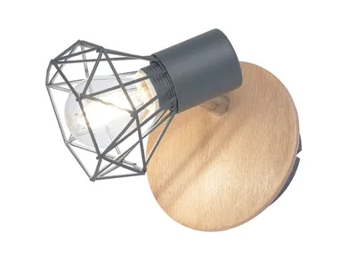 Produktbild von Fischer & Honsel Ran Wandspot E14 schaltbar grau 30464