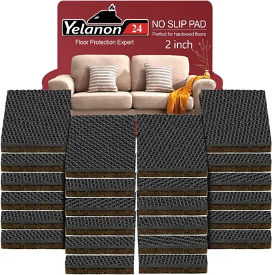 Imagen del producto de Deslizadores antideslizantes para muebles, 24 unidades, 50 mm, autoadhesivos, para patas de muebles
