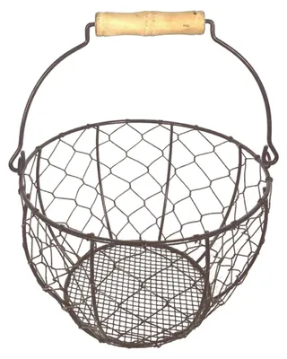 Productafbeelding van Vintage IJzeren Eierenmand met Handvat