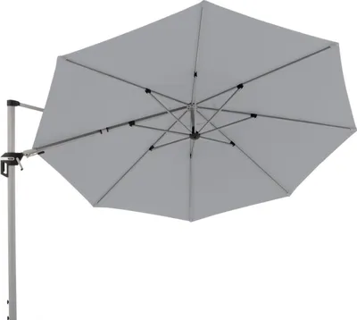 Produktbild von Doppler ACTIVE Pendelschirm ø 370 rund Sonnenschirm Ampelschirm 5 Farben 446251 827 Hellgrau