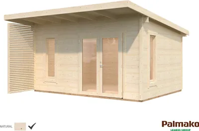 Produktbild von Palmako Premium Gartenhaus Grace 14,5 m² - 56 mm naturbelassen